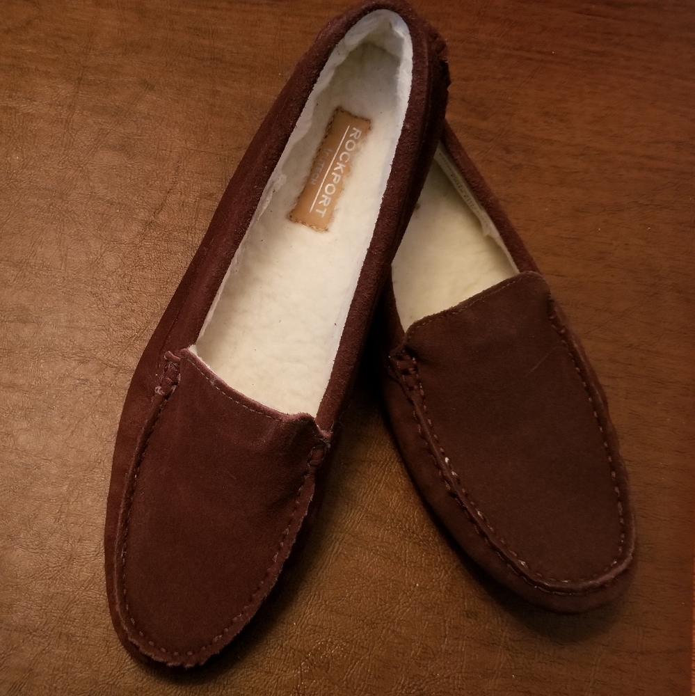 NIB Rockport brown suede driving moccasin size 7.